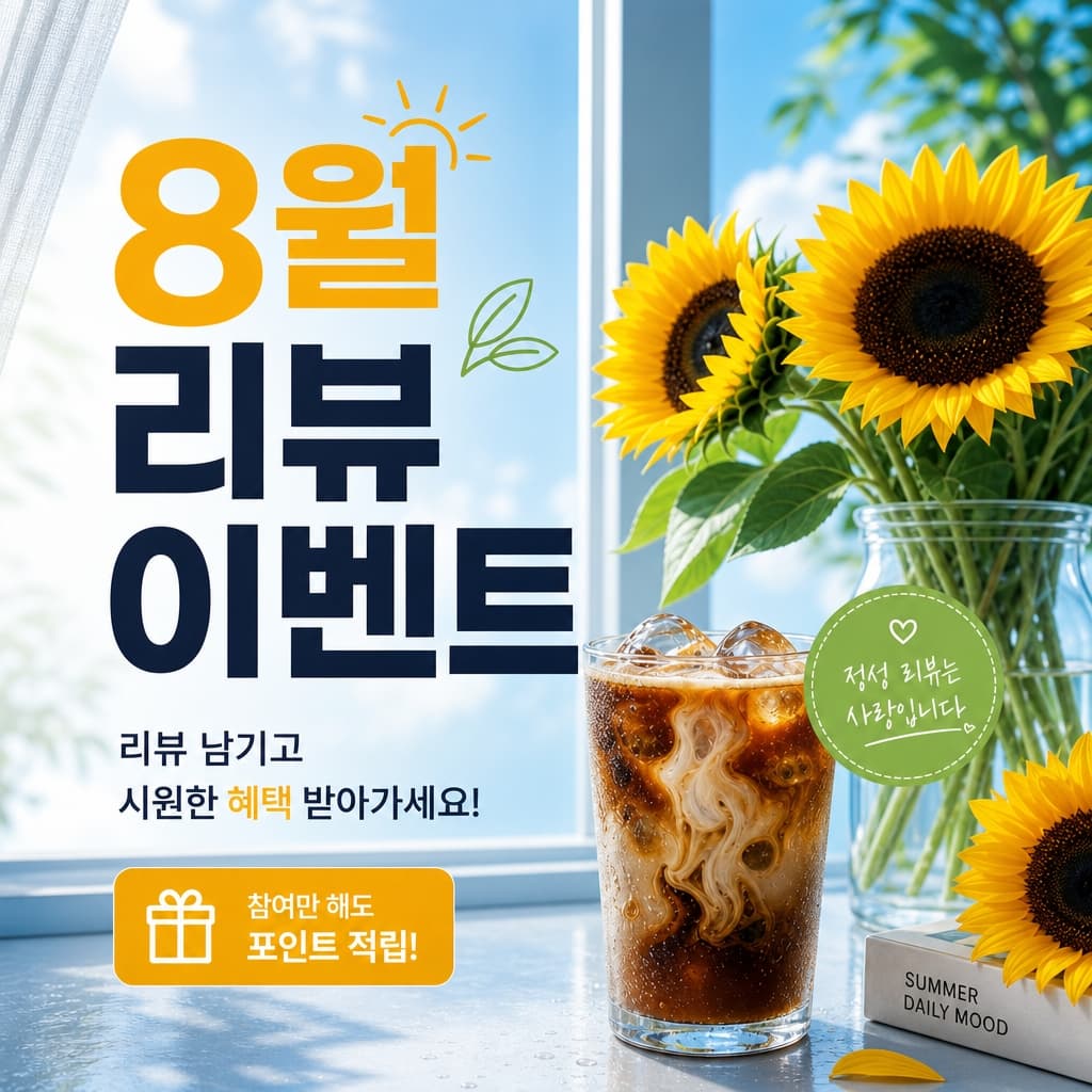 리뷰 작성 포인트 2배 적립