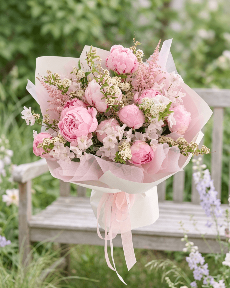 작약 10송이 꽃다발