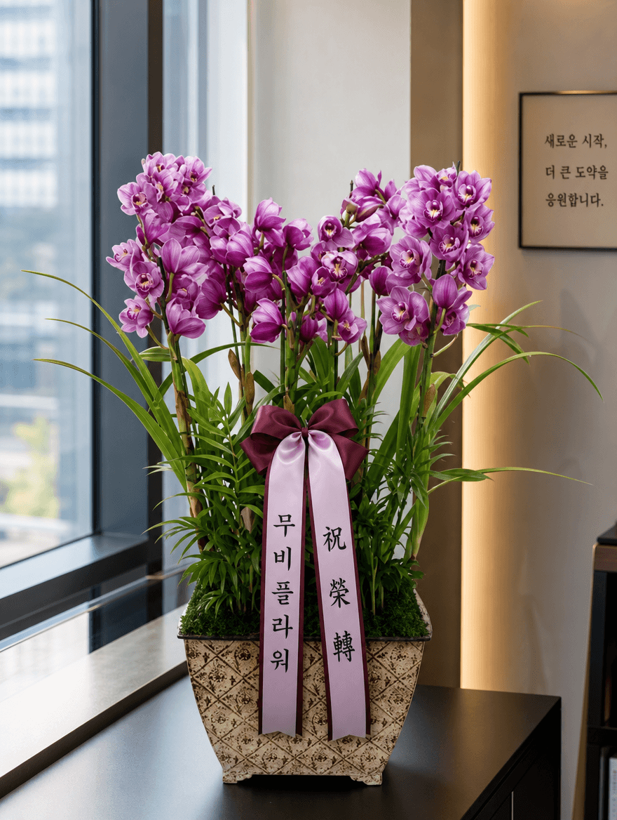 핑크 심비디움 5대