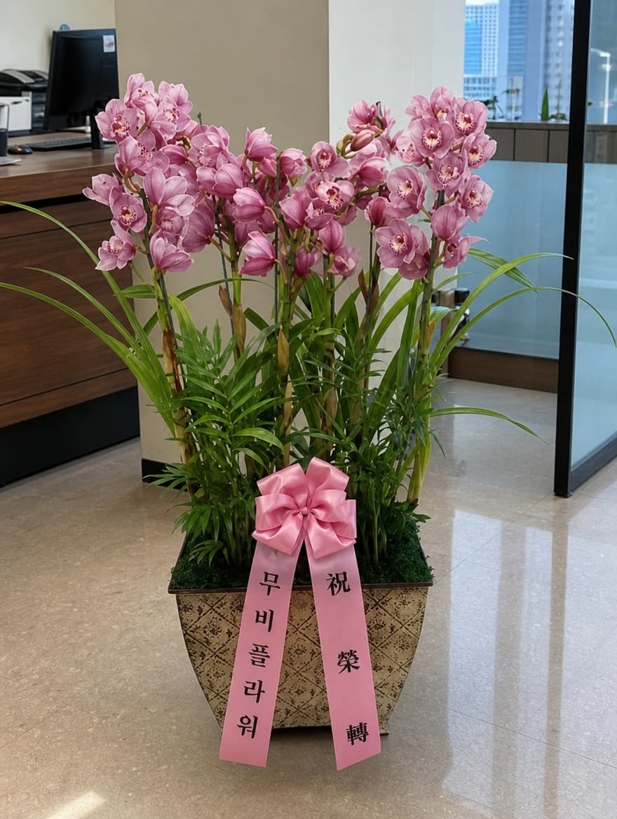 핑크 심비디움 특대